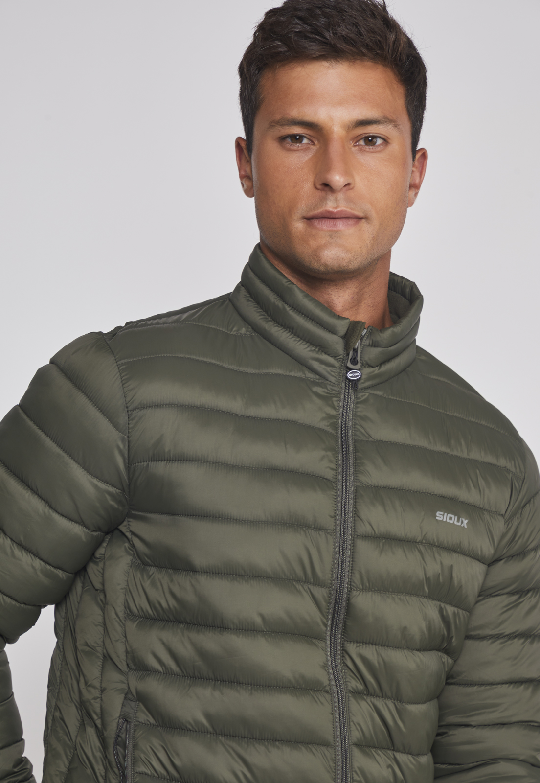 Parka Hombre Basica Lineas Verde Sioux 4