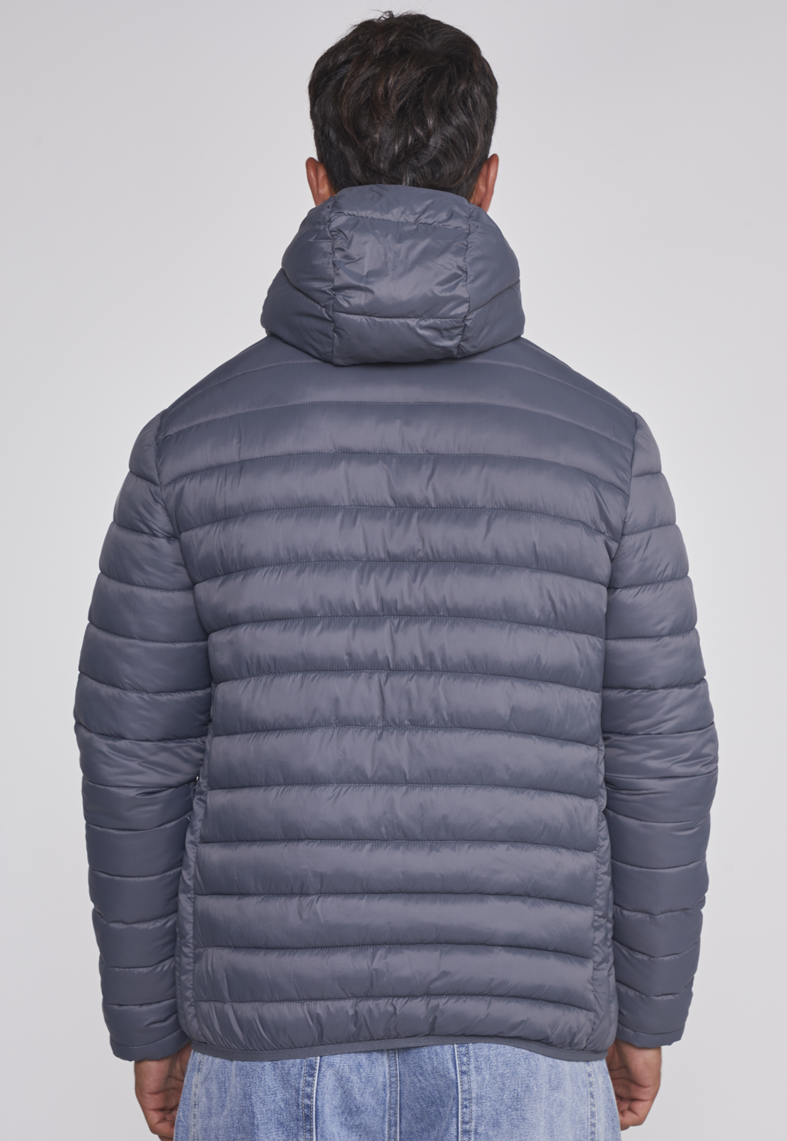 Parka Hombre Basica Con Gorro Gris Sioux 2