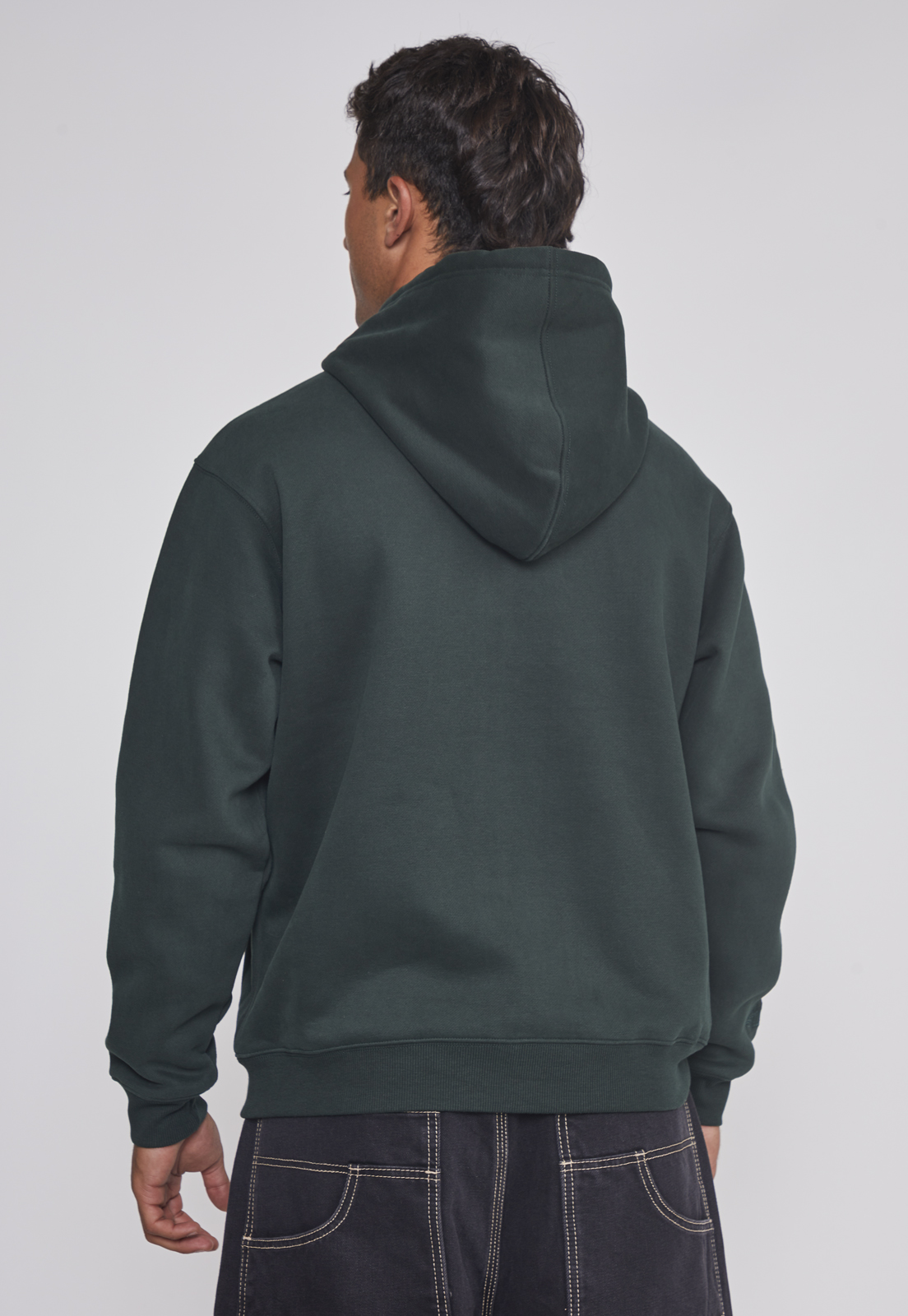 Polerón Hombre Basico Con Cierre Verde Sioux 2