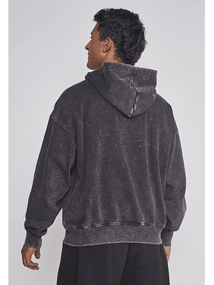 Polerón Hombre Lavado Boxy Fit Gris Sioux