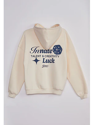 Polerón Mujer Hoodie Luck Crudo Sioux