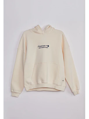 Polerón Mujer Hoodie Luck Crudo Sioux