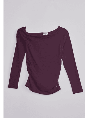 Polera Mujer Hombro Caido Lila Sioux