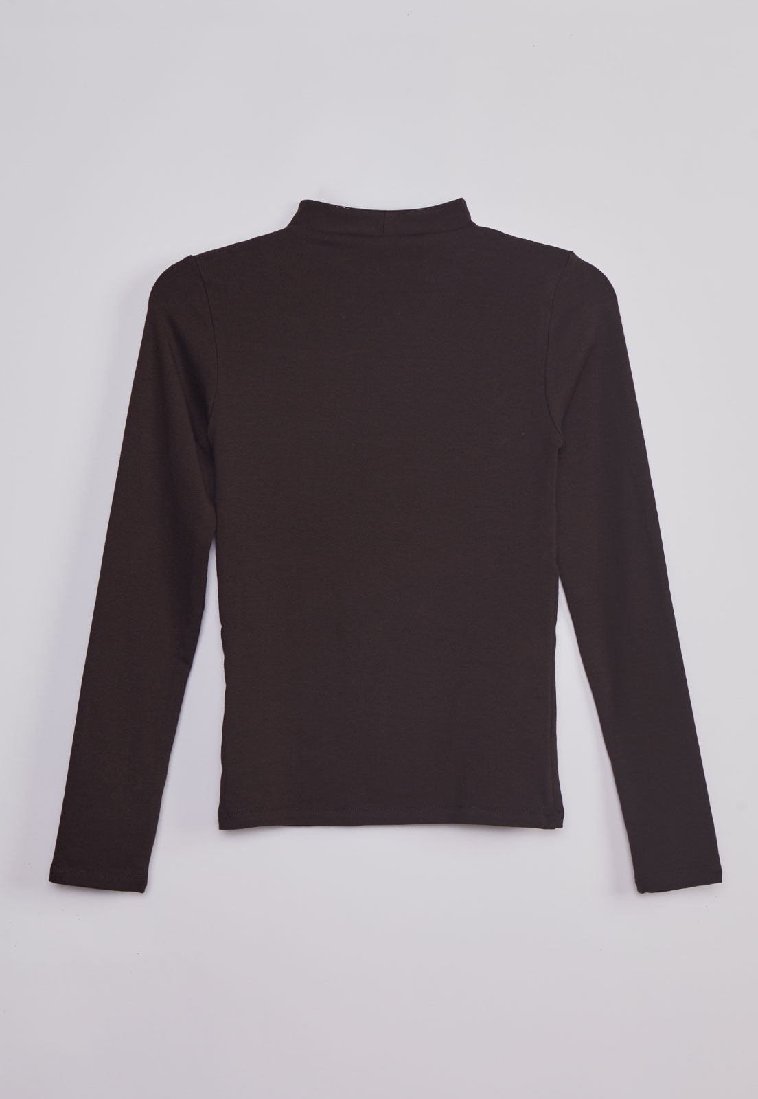 Polera Mujer Elasticada Café Sioux 2