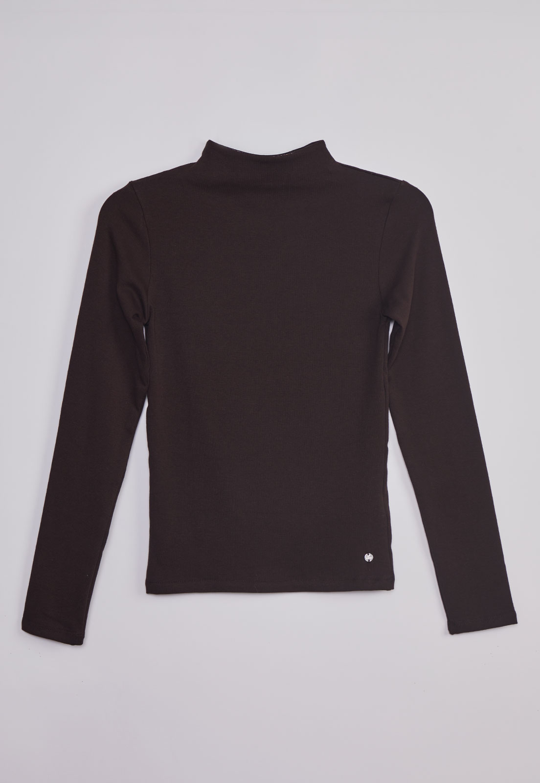 Polera Mujer Elasticada Café Sioux 1