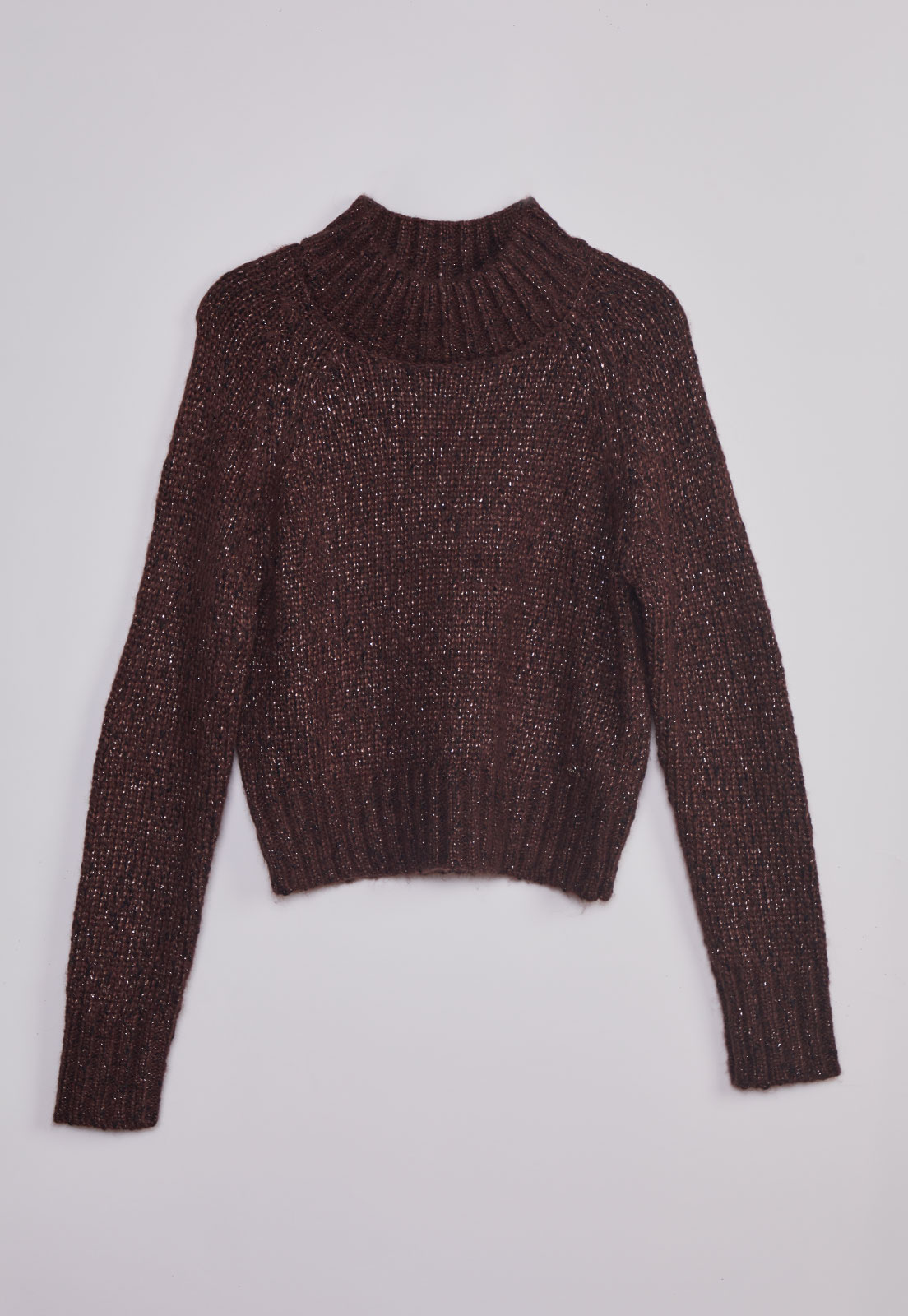 Sweater Mujer Lurex Café Sioux 1