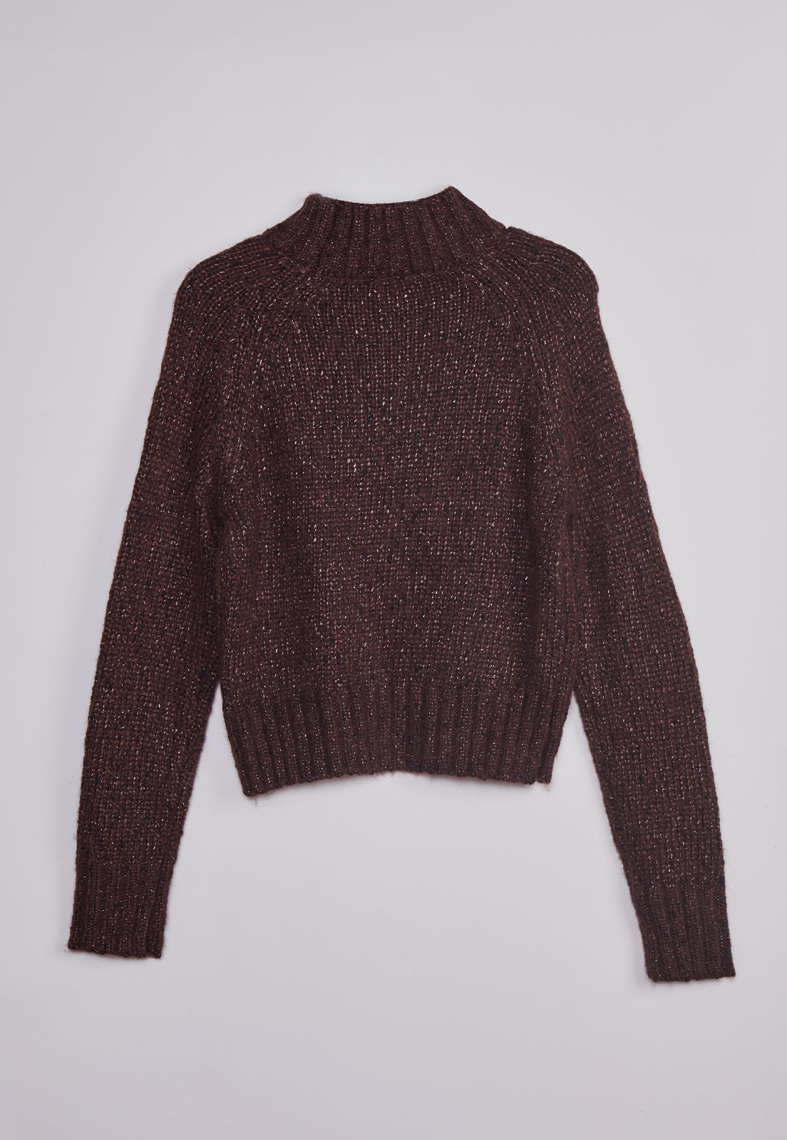Sweater Mujer Lurex Café Sioux 2