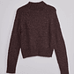 Sweater Mujer Lurex Café Sioux - Miniatura 2