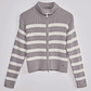 Sweater Mujer Doble Zipper Gris Sioux - Miniatura 1