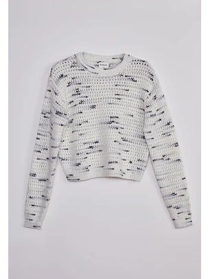 Sweater Mujer Jaspeado Crudo Sioux