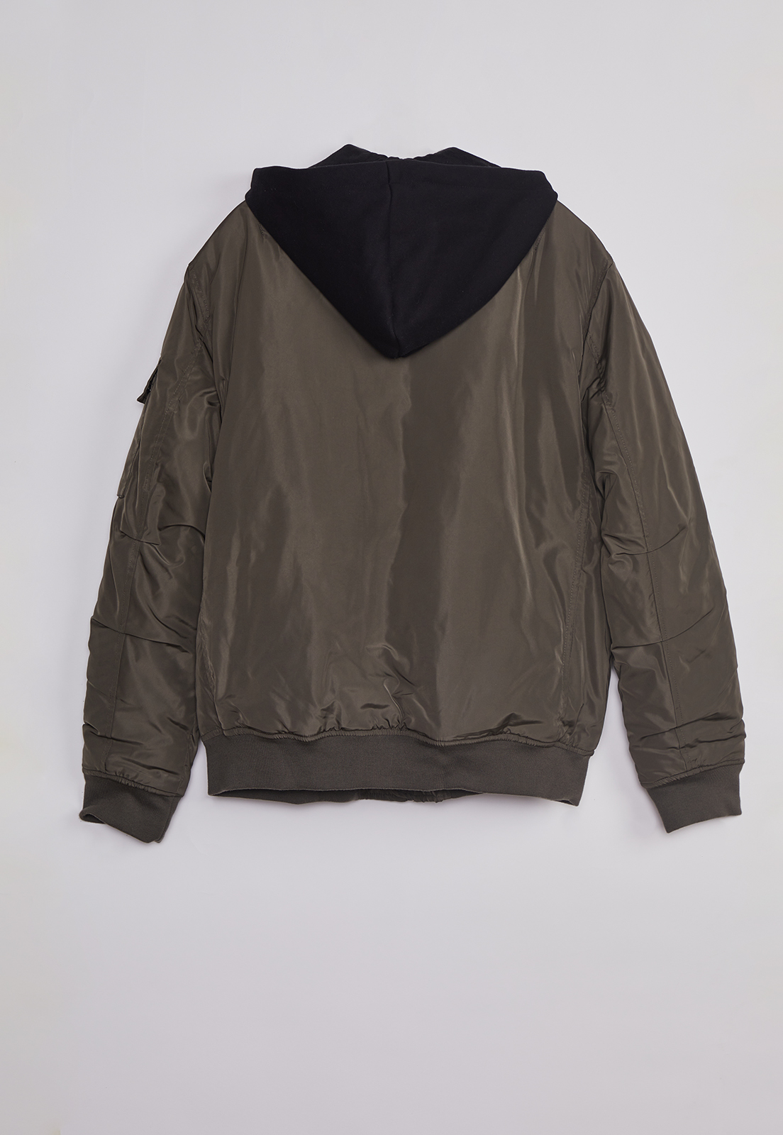 Chaqueta Hombre Acolchada Con Gorro Verde Sioux 2