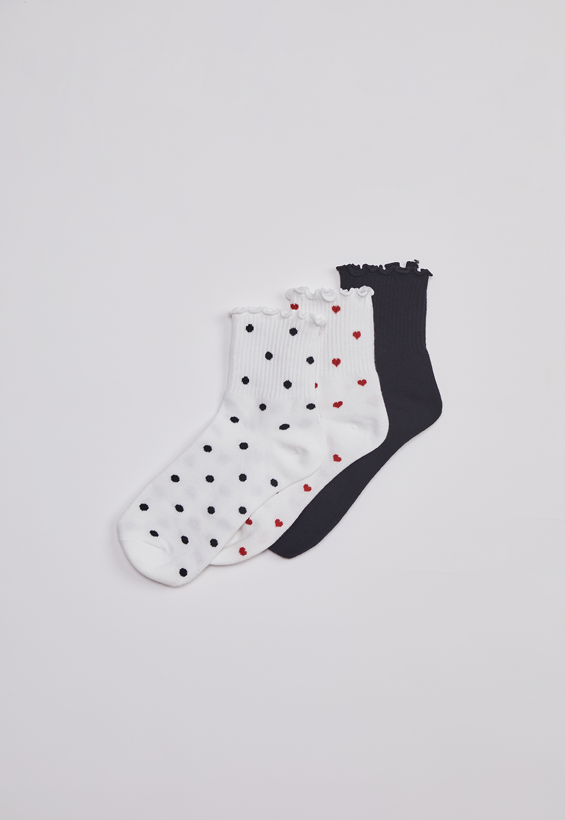 Calcetin Largo Trend Lunares Negro Sioux 2