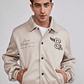 Chaqueta Hombre Efecto Parches Beige Sioux - Miniatura 1