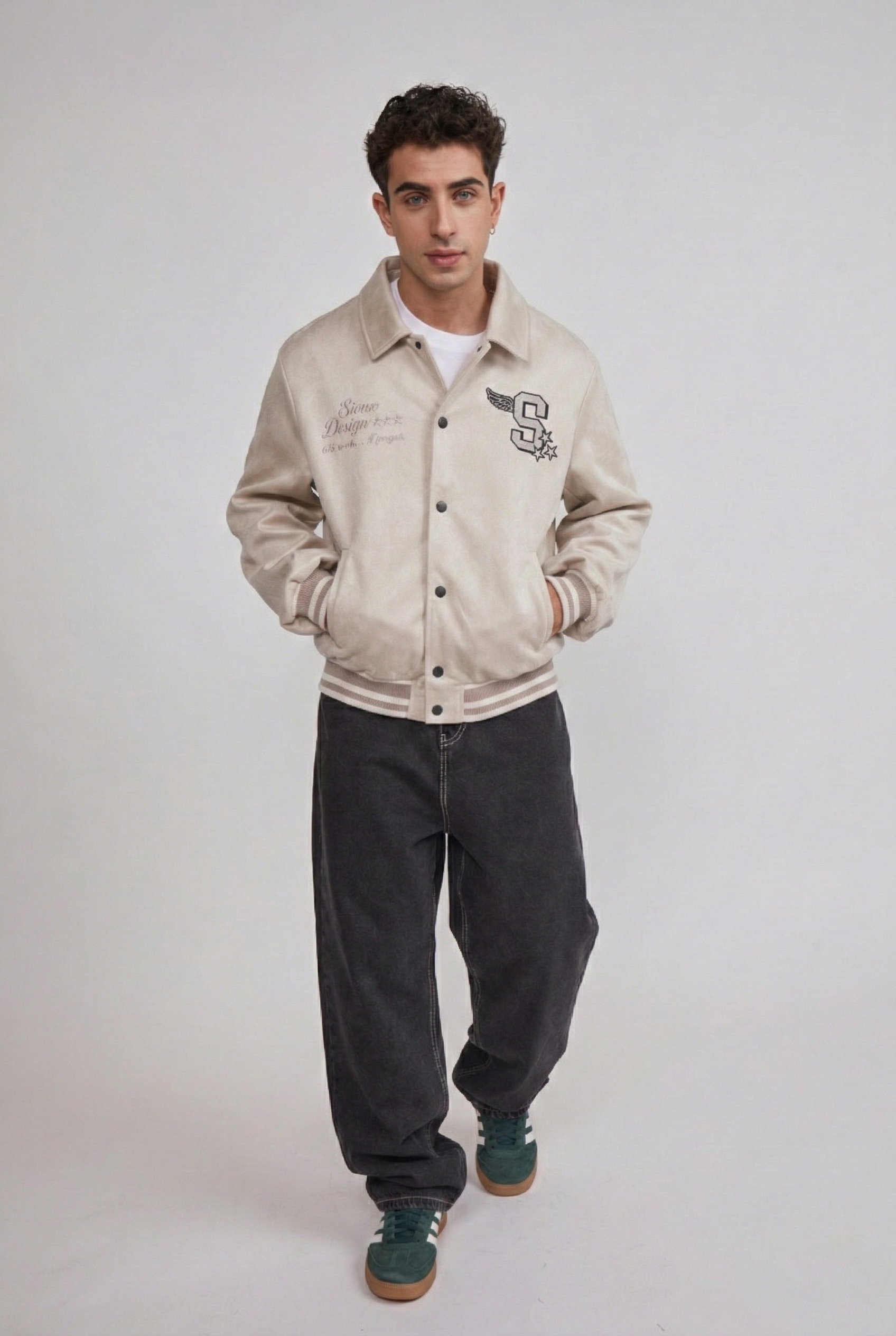 Chaqueta Hombre Efecto Parches Beige Sioux 5