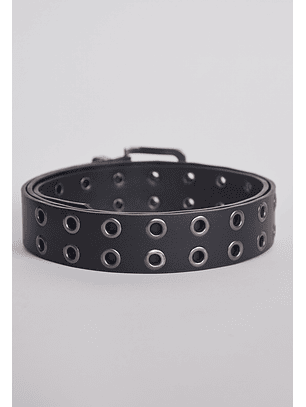 Cinturon Hebilla Eyelet Negro Sioux