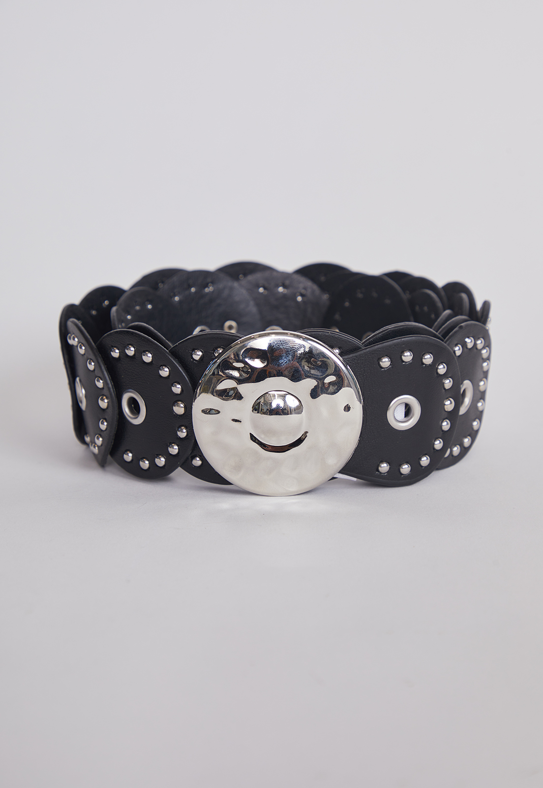 Cinturon Eyelet Circular Negro Sioux 2