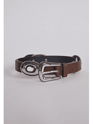 Cinturon Eyelet Circulos Negro Sioux