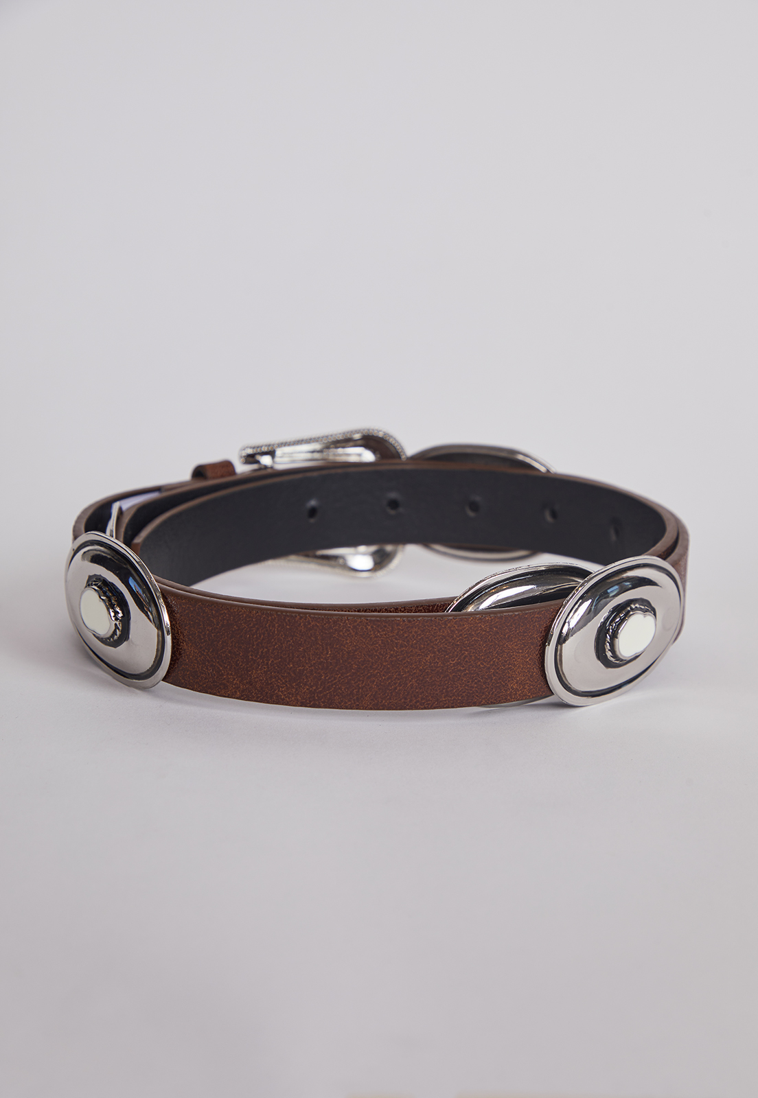 Cinturon Eyelet Circulos Negro Sioux 2