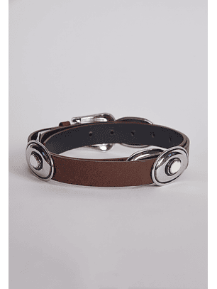 Cinturon Eyelet Circulos Negro Sioux