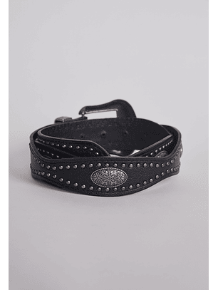 Cinturon Eyelet Puntos Negro Sioux