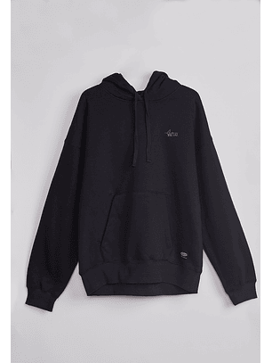 Polerón Hombre Basic Bordado Gorro Negro Sioux