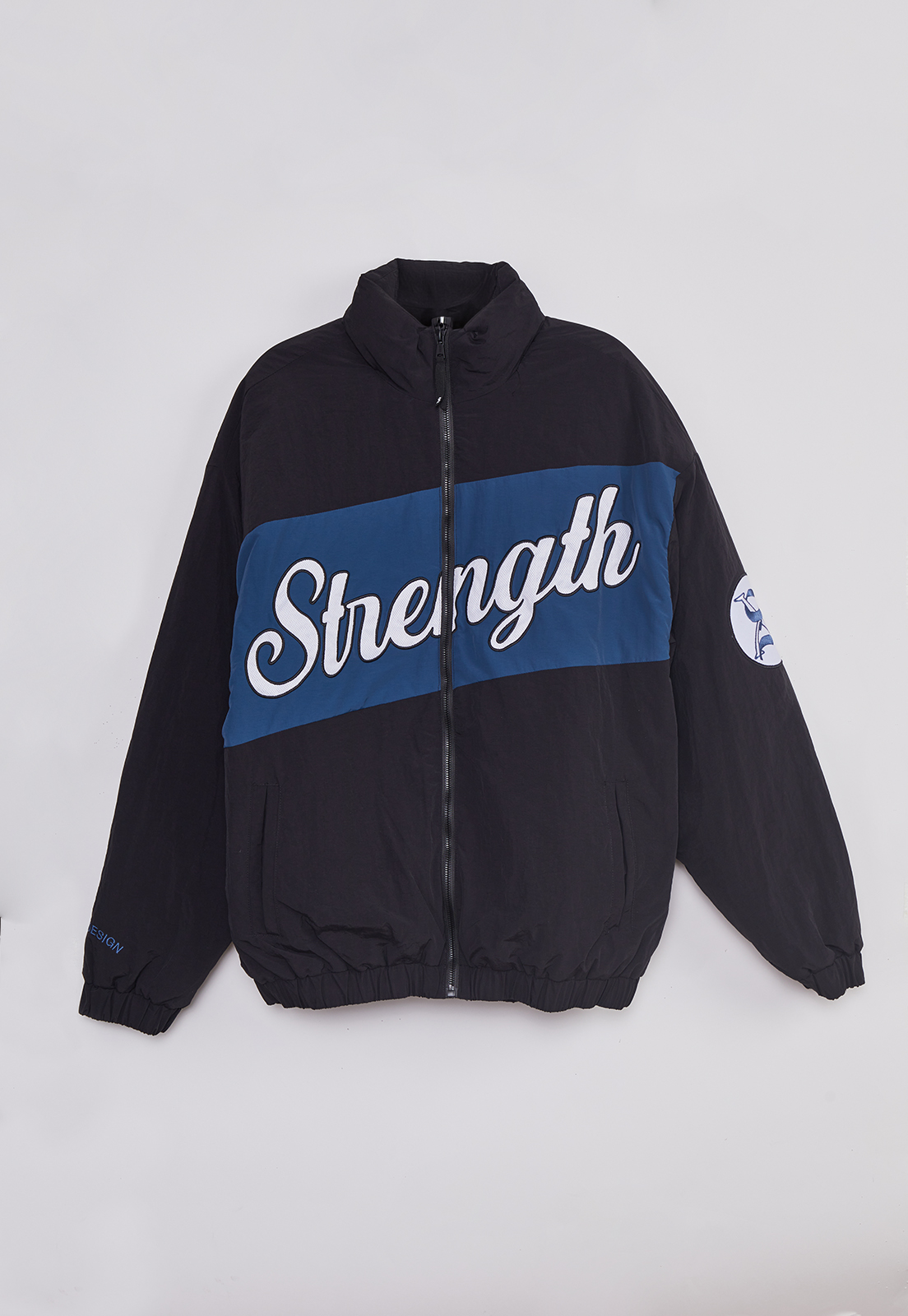 Chaqueta Hombre Acolchada College Negro Sioux 1