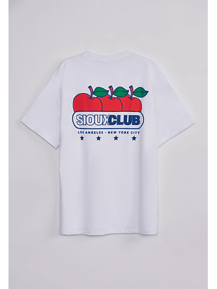 Polera Hombre Manzana Blanco Sioux