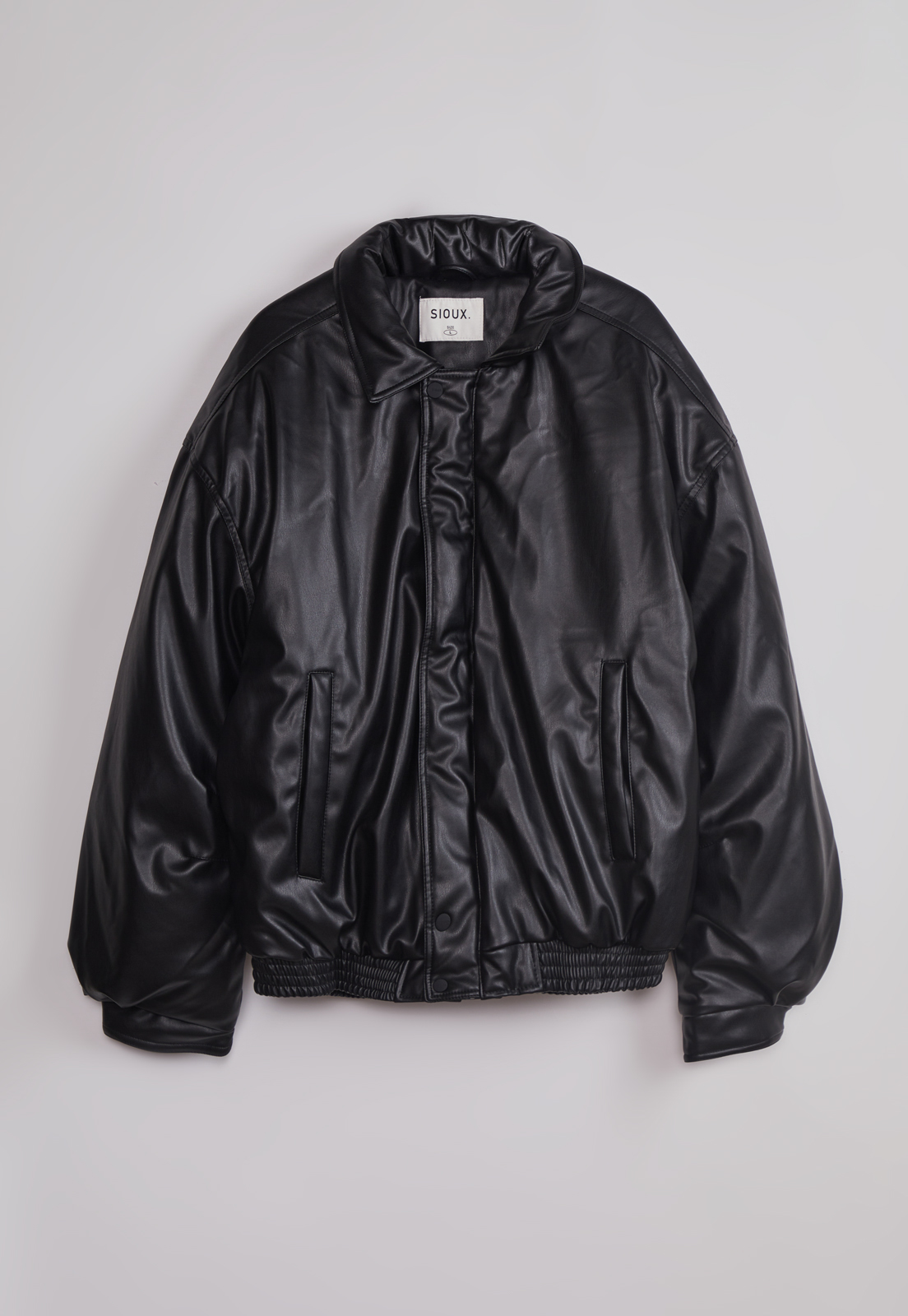 Chaqueta Hombre Efecto Piel Negro Sioux 1