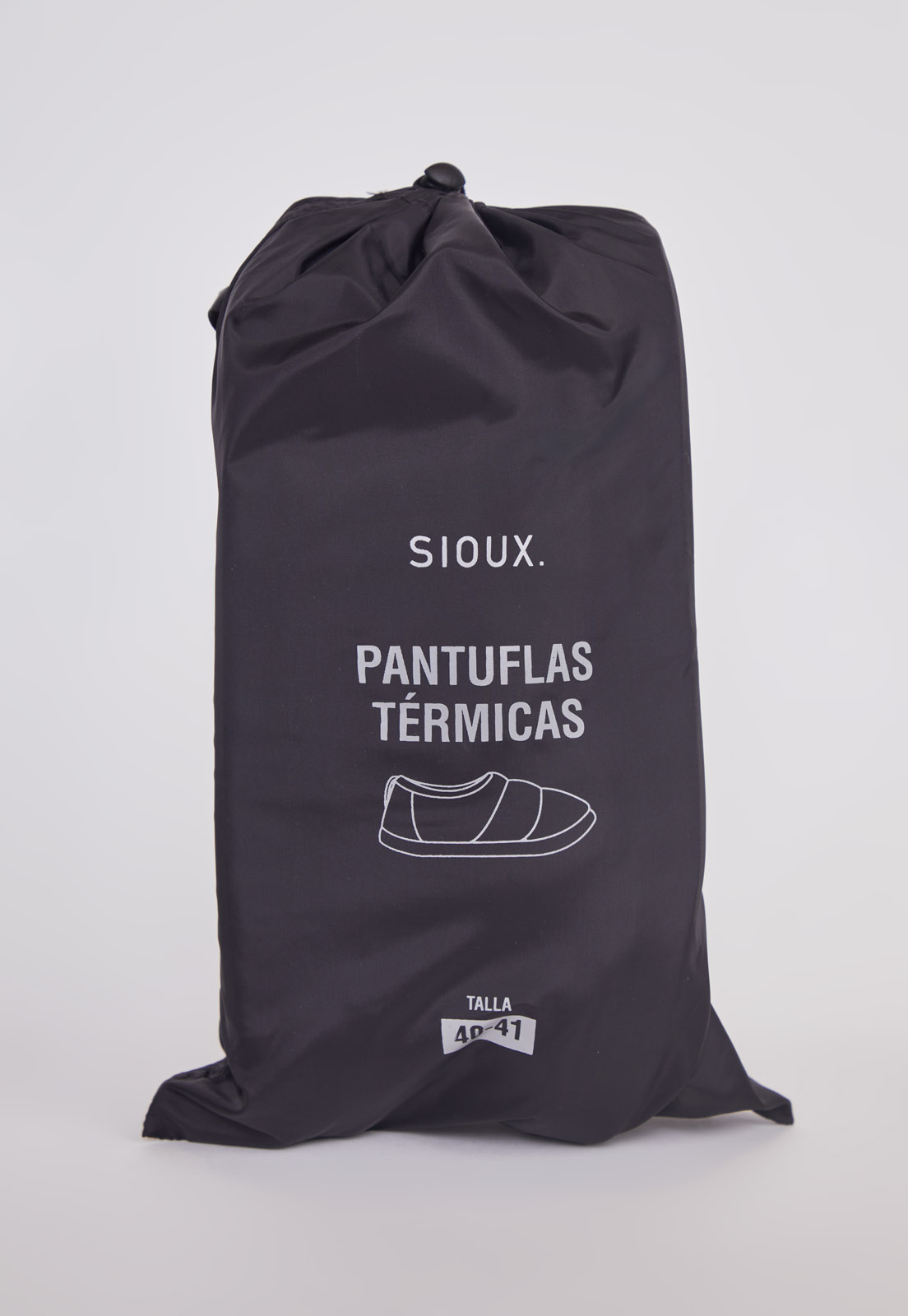 Pantufla Relaxed Hombre Negro Sioux 3