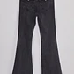 Jeans Mujer Flare Tiro Bajo Negro Sioux - Miniatura 2