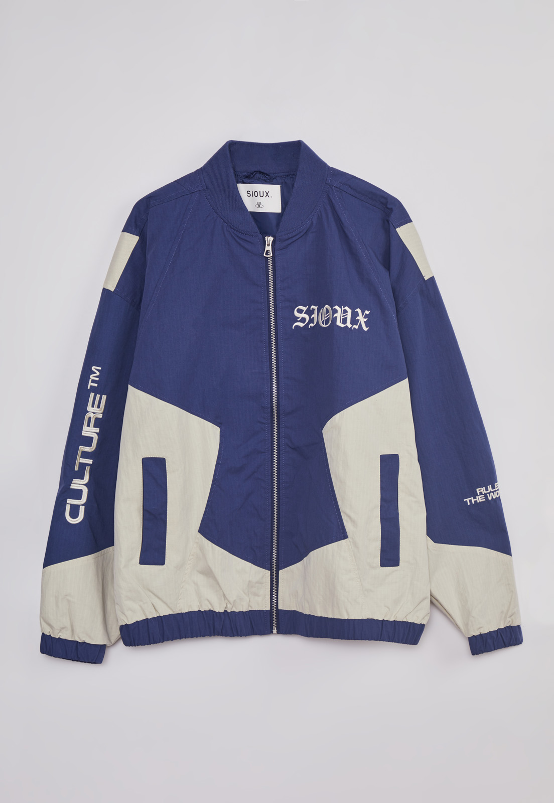 Chaqueta Hombre Retro Bordados Azul Sioux 1