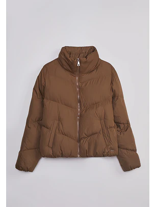 Parka Mujer Basic Puffa Verde Sioux
