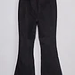 Pantalón Mujer Flare Efecto Suede Negro Sioux - Miniatura 1