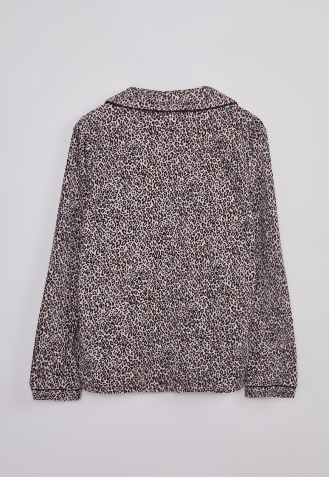 Pijama Polar Camisero Mujer Café Sioux 2