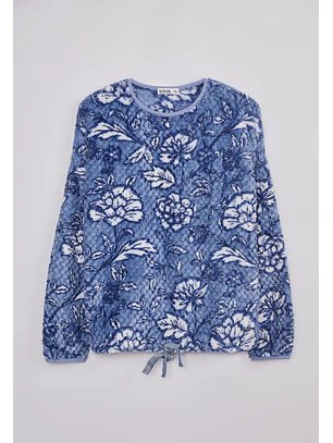 Pijama Peludo Mujer Azul Sioux