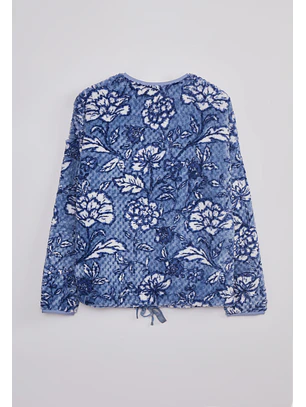 Pijama Peludo Mujer Azul Sioux