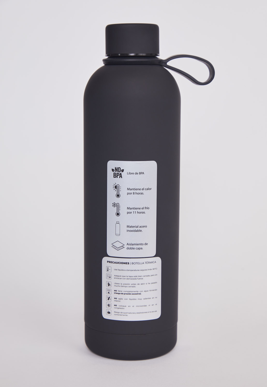 Botella Tirador Negro 750ML 2
