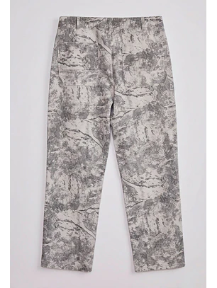 Pantalón Hombre Carpintero Camuflado Blanco