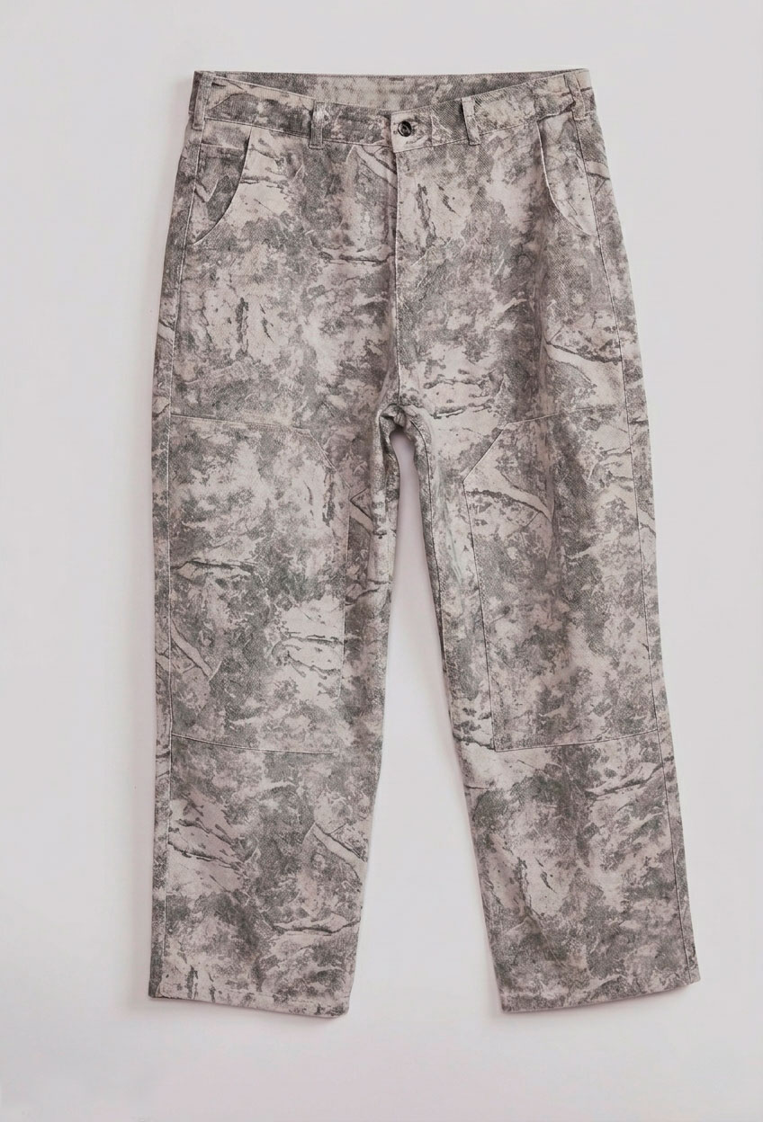 Pantalón Hombre Carpintero Camuflado Blanco 1