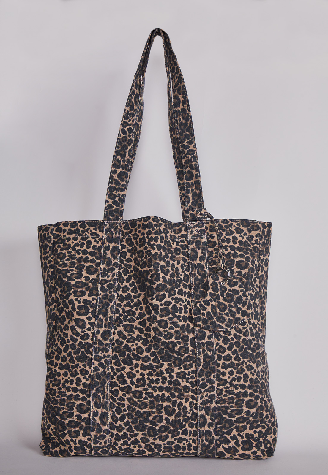 Cartera Tote Bag Animal Print Beige 1
