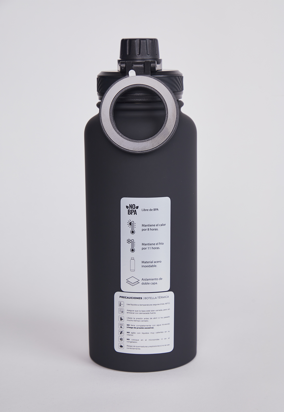 Botella Porta Celular Negro 910ML 3