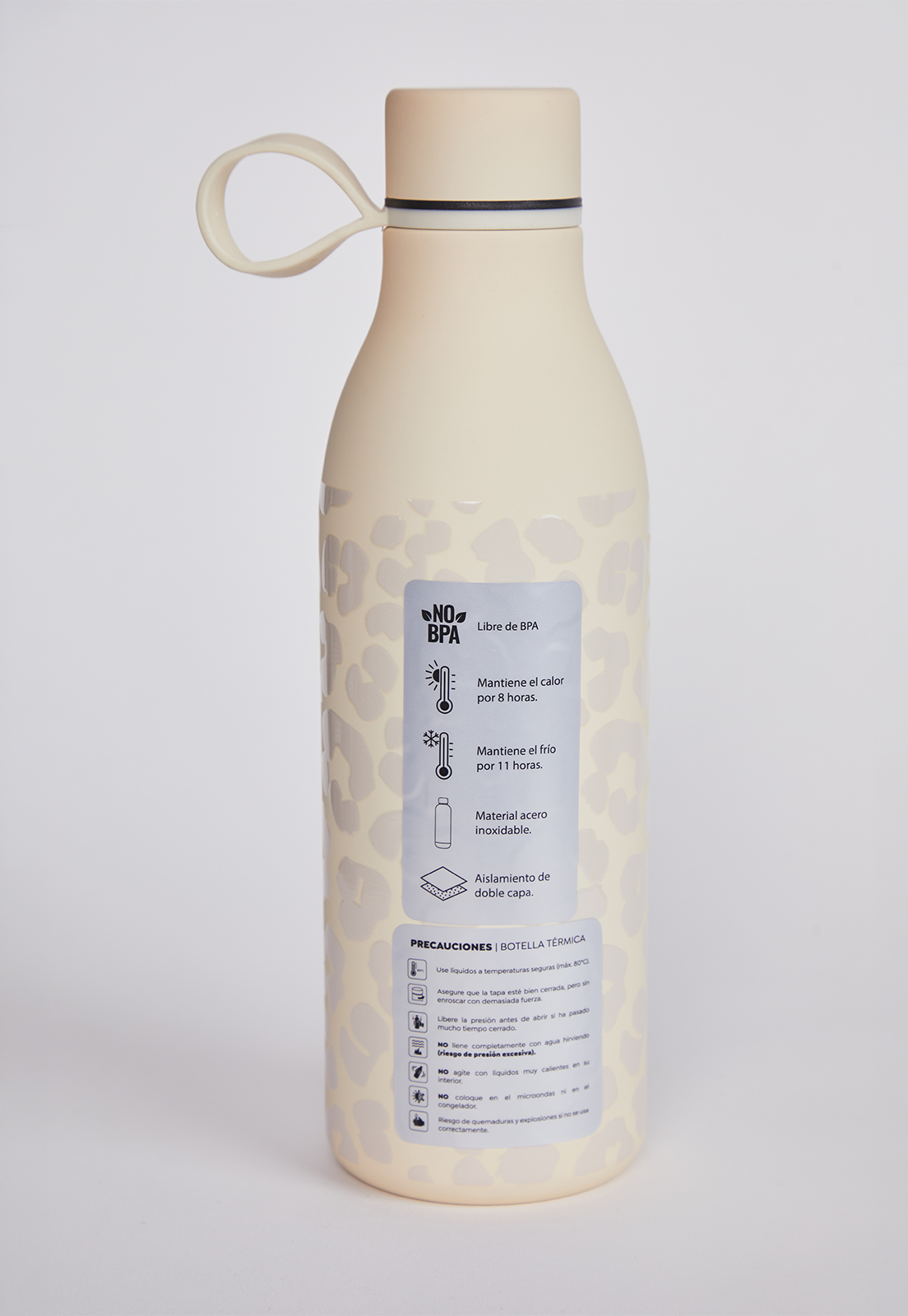 Botella Animal Print Beige 500ML 3