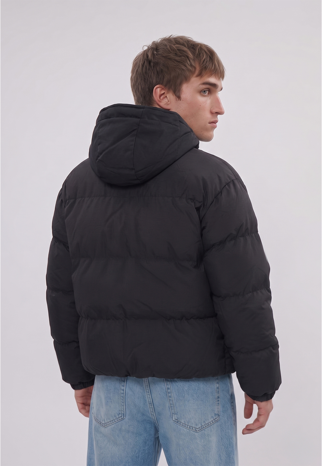 Parka Hombre Tipo Polerón Negro Sioux 2