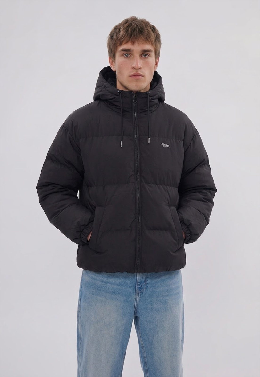 Parka Hombre Tipo Polerón Negro Sioux 1