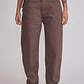 Pantalón Mujer Baggy Ajustador Café Sioux - Miniatura 1