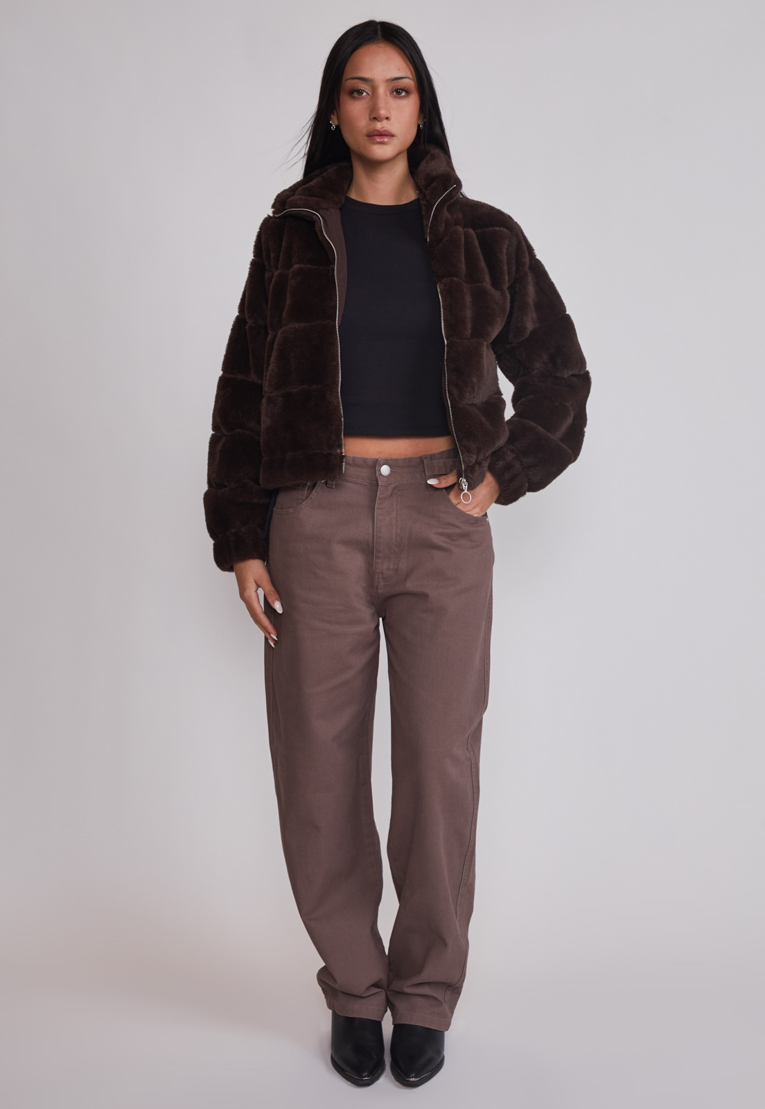 Polar Mujer Cuello Alto Café Sioux 2