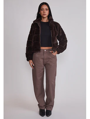 Polar Mujer Cuello Alto Café Sioux