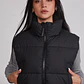 Parka Mujer Sin Mangas Crop Negro Sioux - Miniatura 5