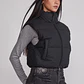 Parka Mujer Sin Mangas Crop Negro Sioux - Miniatura 4