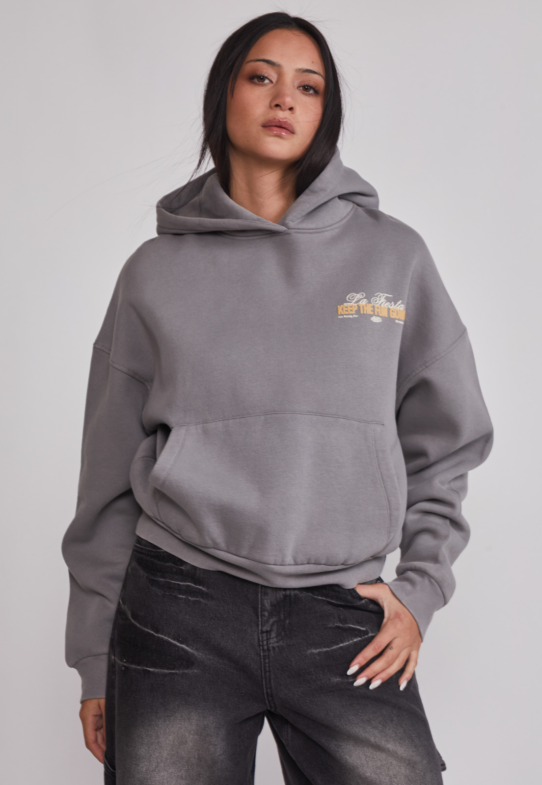 Polerón Mujer Yellow Gris Sioux 1